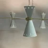 Online Pamono Brass Cone Chandelier, 1950s