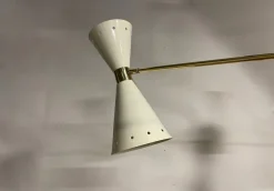 Online Pamono Brass Cone Chandelier, 1950s