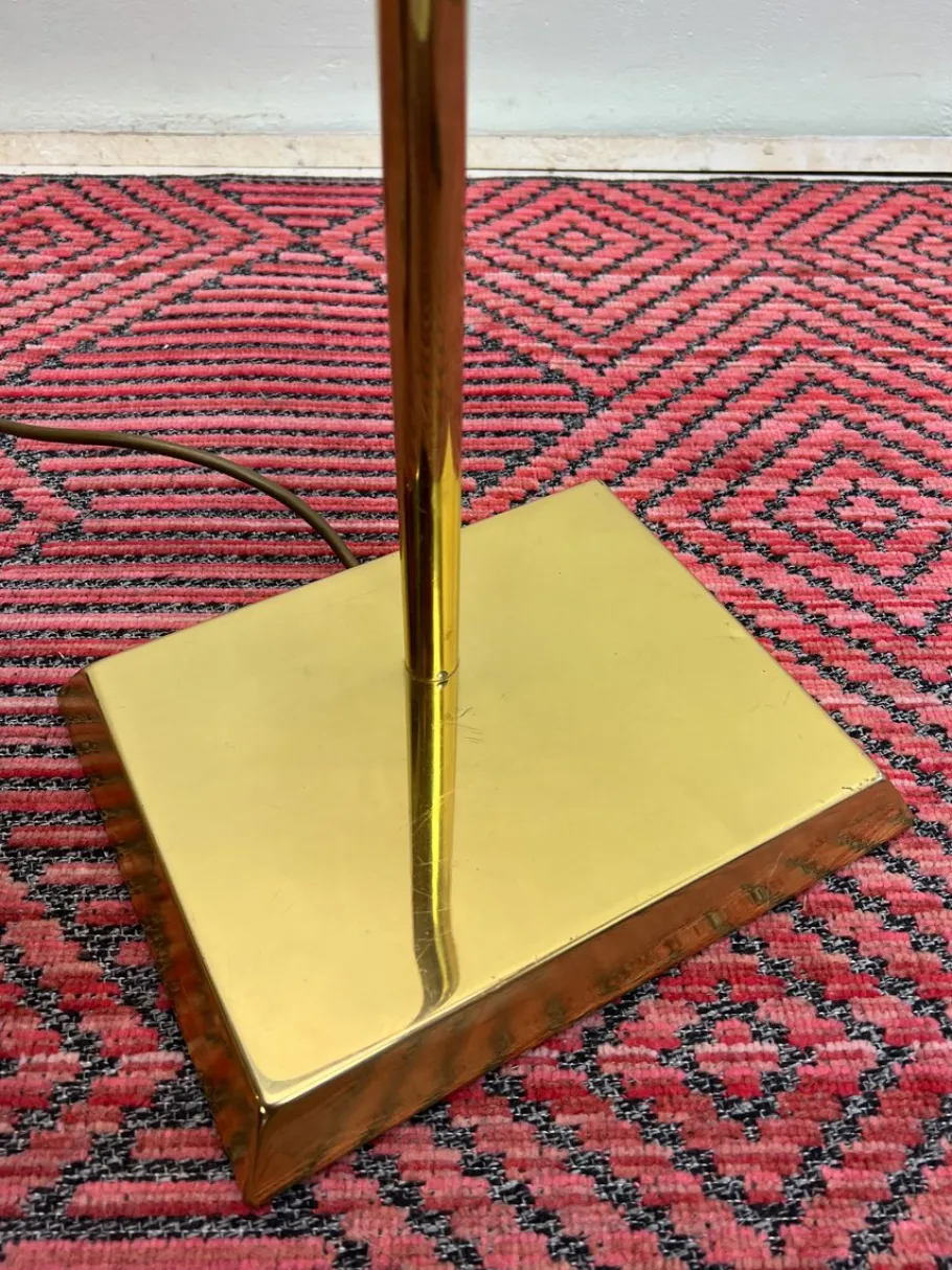 New Pamono Brass Counter Balance Floor Reading Lamp from Hilleband, 1970s