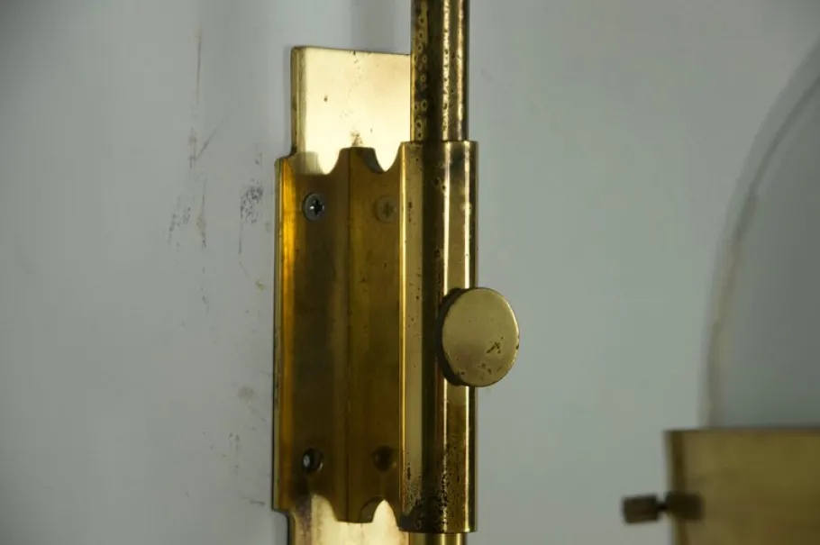 Clearance Pamono Brass Delta Wall Lamp attributed to Sergio Mazza for Artemide, Italy, 1960s