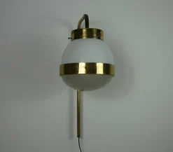Clearance Pamono Brass Delta Wall Lamp attributed to Sergio Mazza for Artemide, Italy, 1960s