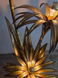 Online Pamono Brass Floor Lamp from Maison Jansen, France, 1975