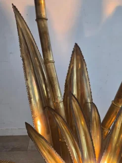 Online Pamono Brass Floor Lamp from Maison Jansen, France, 1975