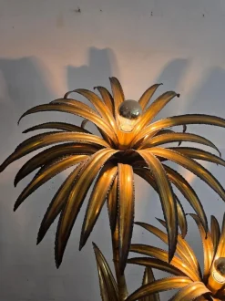 Online Pamono Brass Floor Lamp from Maison Jansen, France, 1975