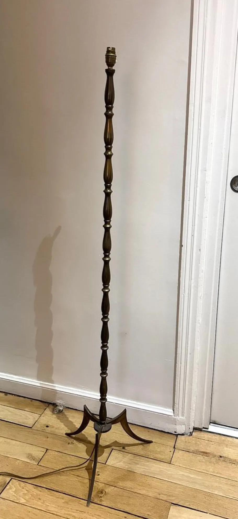 New Pamono Brass Floor Lamp from Maison Jansen, 1950s