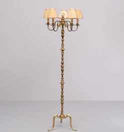 Clearance Pamono Brass Floor Lamp from Maison Baguès, France, 1960s