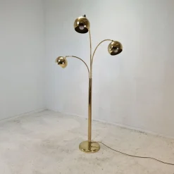 Pamono Brass Floor Lamp, Germany, 1970s