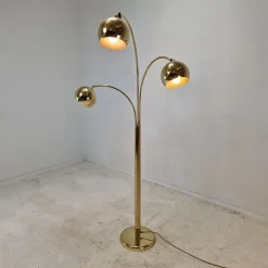 Pamono Brass Floor Lamp, Germany, 1970s