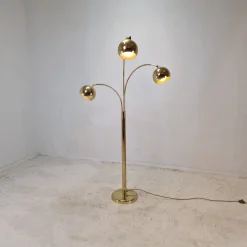 Pamono Brass Floor Lamp, Germany, 1970s