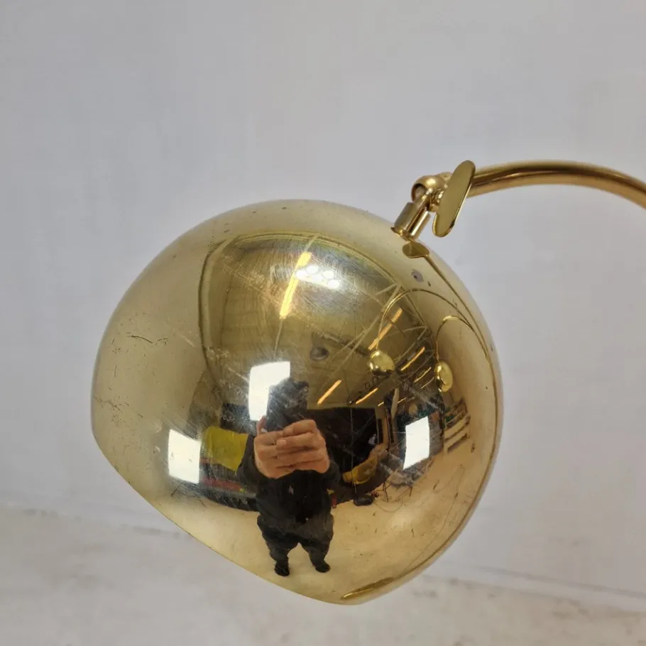 Pamono Brass Floor Lamp, Germany, 1970s