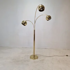 Pamono Brass Floor Lamp, Germany, 1970s