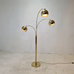 Pamono Brass Floor Lamp, Germany, 1970s