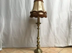 New Pamono Brass Floor Lamp, 1930s