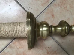 New Pamono Brass Floor Lamp, 1930s