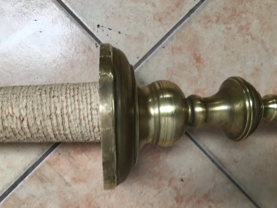 New Pamono Brass Floor Lamp, 1930s