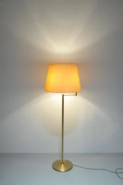 Sale Pamono Brass Floor Lamp with Swivel Arm, Germany