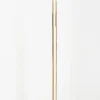 Clearance Pamono Brass Floor Lamp with White Shade