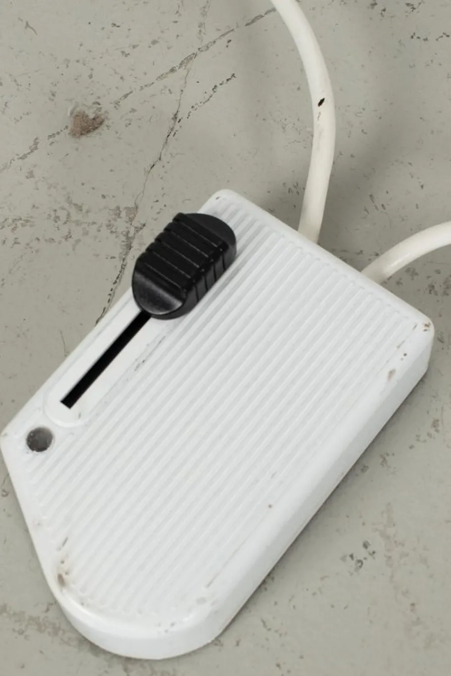 Clearance Pamono Brass Floor Lamp with White Shade