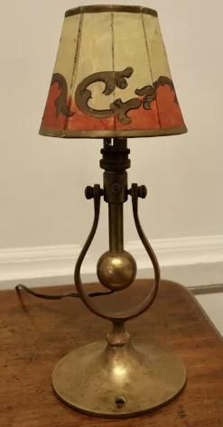 Clearance Pamono Brass Gimbal Ships Lamp, 1890s