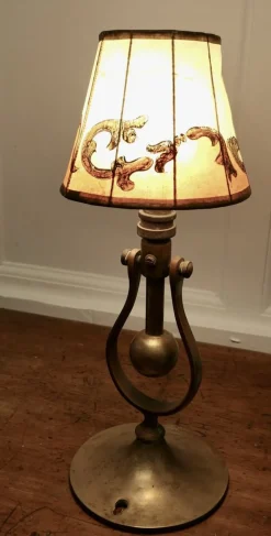 Clearance Pamono Brass Gimbal Ships Lamp, 1890s