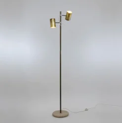 Discount Pamono Brass Giunco Floor Lamp by Fulvio Ferrari for Solka B, 1970s