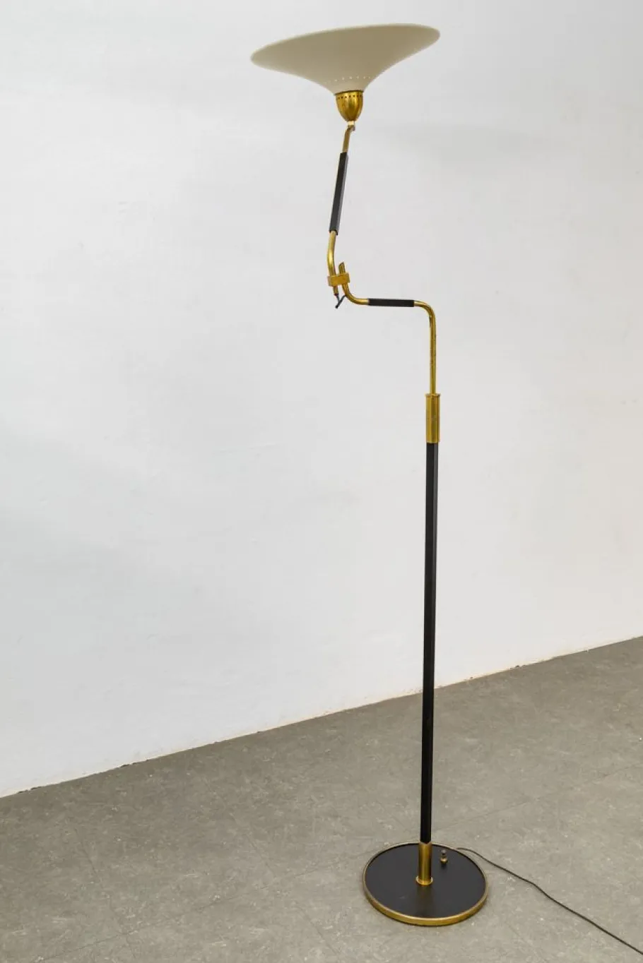 Discount Pamono Brass Ground Lamp, Italy, 1950s