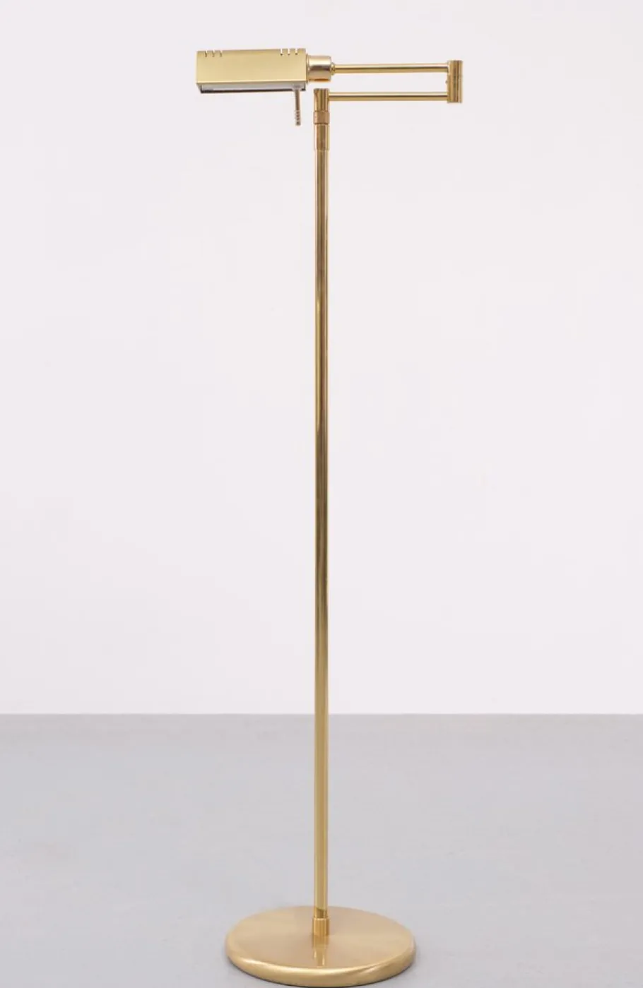 Pamono Brass Halogen Floor Lamp from Höltkotter, Germany, 1970s