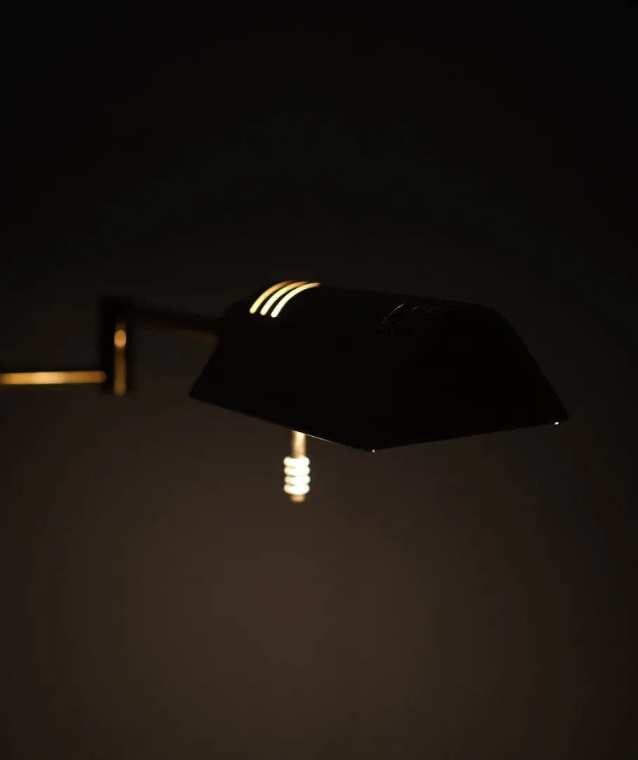 Pamono Brass Halogen Floor Lamp from Höltkotter, Germany, 1970s
