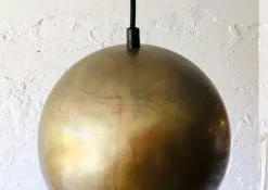 Hot Pamono Brass Lamp, Italy, 1950s