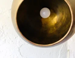 Hot Pamono Brass Lamp, Italy, 1950s