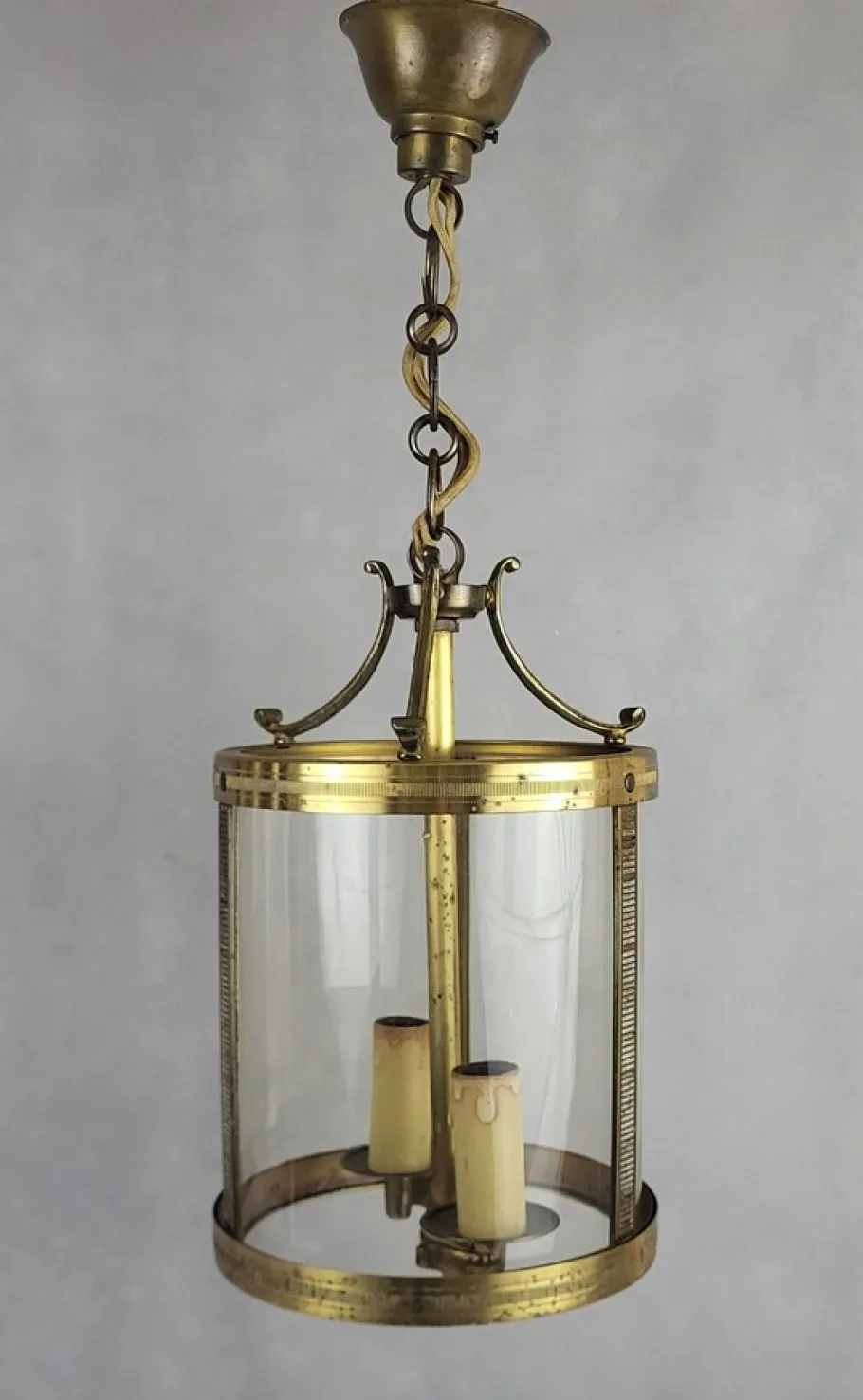 New Pamono Brass Lanterns, 1950s, Set of 2