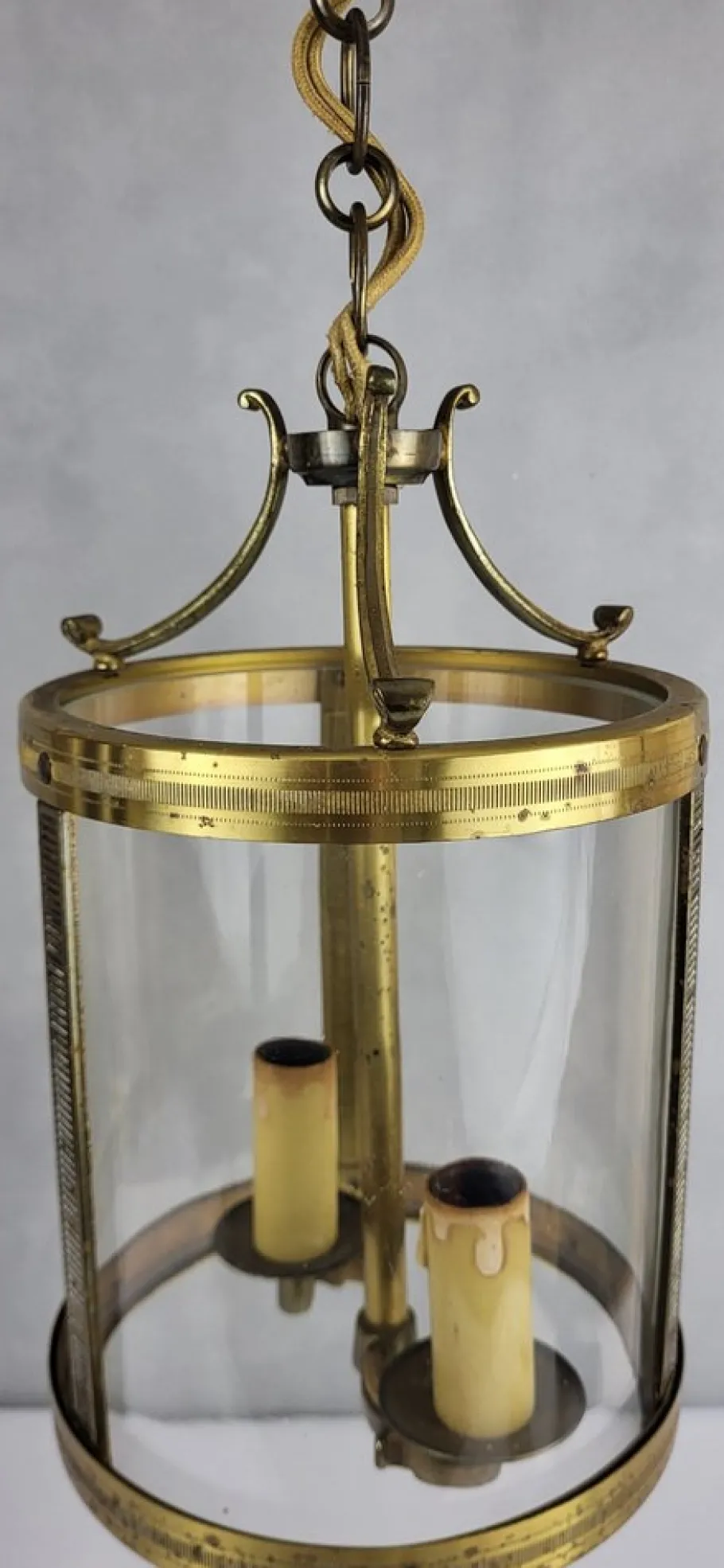 New Pamono Brass Lanterns, 1950s, Set of 2