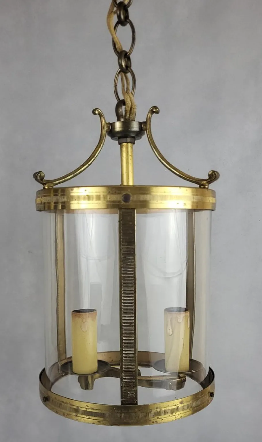 New Pamono Brass Lanterns, 1950s, Set of 2