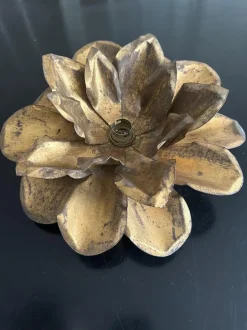 New Pamono Brass Lotus Wall Light from Maison Jansen, 1970s