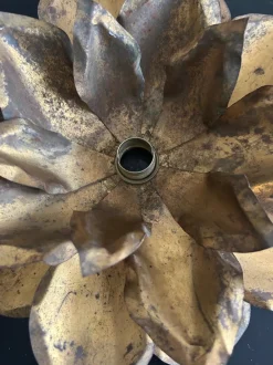 New Pamono Brass Lotus Wall Light from Maison Jansen, 1970s