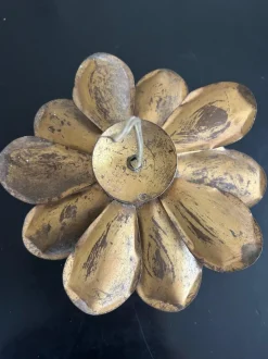 New Pamono Brass Lotus Wall Light from Maison Jansen, 1970s