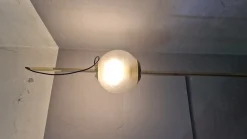 Online Pamono Brass Model Balloon LTE10 Floor Lamp with Beige Base by Luigi Caccia Dominioni for Azucena, 1990s