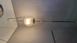 Online Pamono Brass Model Balloon LTE10 Floor Lamp with Beige Base by Luigi Caccia Dominioni for Azucena, 1990s