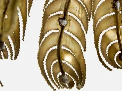 New Pamono Brass Palm Tree Lamp by Christian Techoueyres for Maison Jansen, 1970s