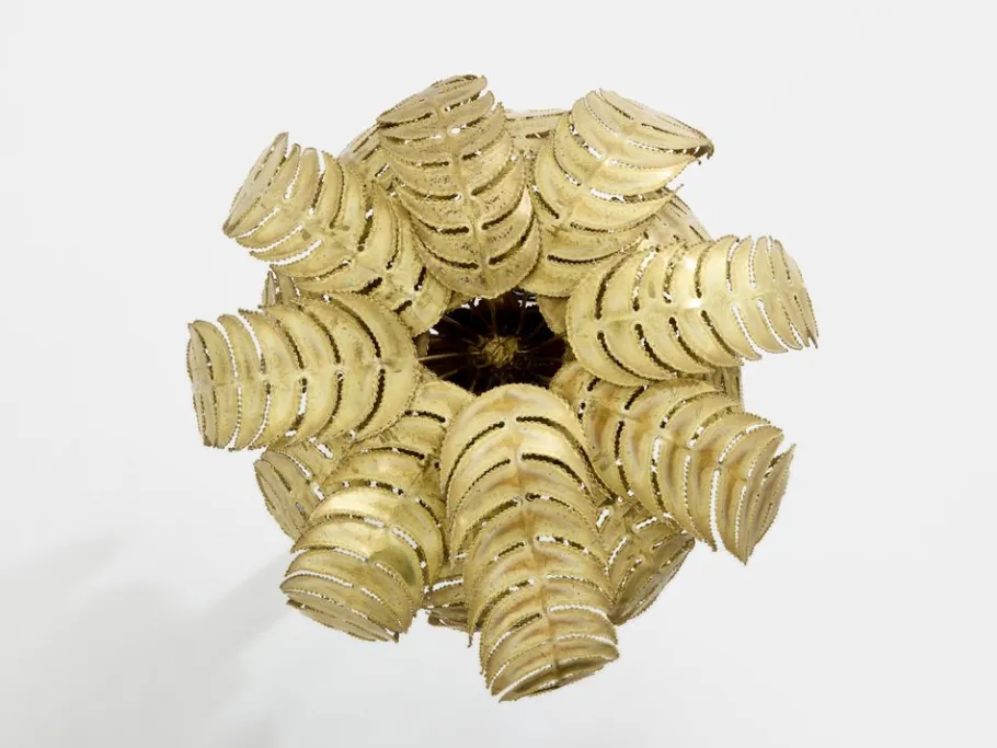 New Pamono Brass Palm Tree Lamp by Christian Techoueyres for Maison Jansen, 1970s