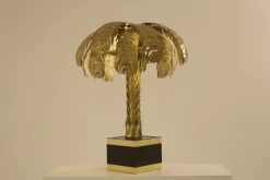 New Pamono Brass Palm Tree Lamp by Christian Techoueyres for Maison Jansen, 1970s