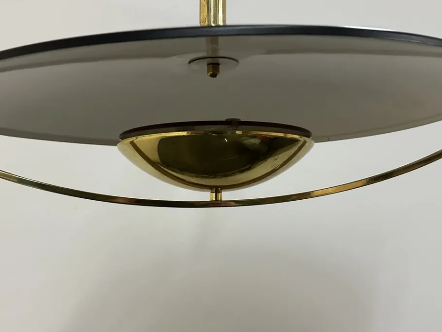 Best Pamono Brass Pendant Lamp from Hillebrand, 1970s