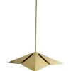 Online Pamono Brass Pendant Lamp from Vereinigte Werkstätten München, Germany, 1970s
