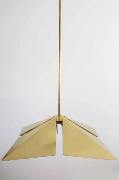 Online Pamono Brass Pendant Lamp from Vereinigte Werkstätten München, Germany, 1970s