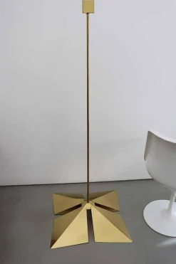 Online Pamono Brass Pendant Lamp from Vereinigte Werkstätten München, Germany, 1970s