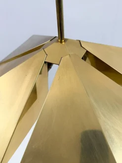 Hot Pamono Brass Pendant Light from Vereinigte Werkstätten München, Germany, 1970s