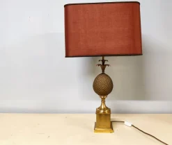 Online Pamono Brass Pineapple Table Lamp, 1970s