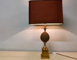 Online Pamono Brass Pineapple Table Lamp, 1970s