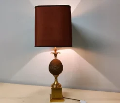 Online Pamono Brass Pineapple Table Lamp, 1970s