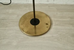 Sale Pamono Brass Raised Earth Lampshade, 1960s